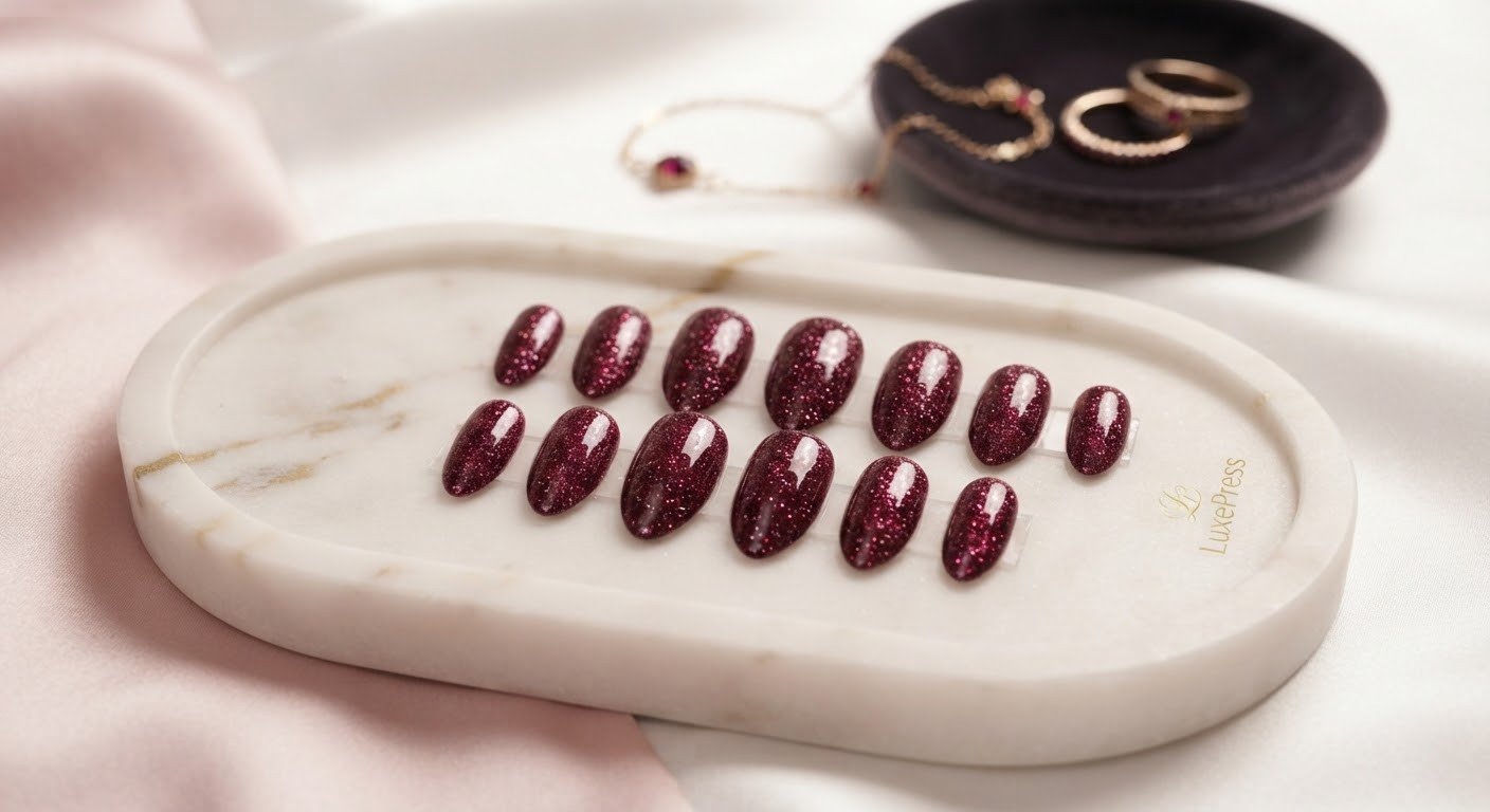 LurvePress Burgundy Sparkle