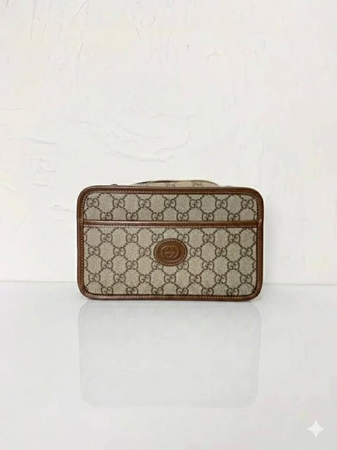 Gucci Retro Camera Bag with Monogram Canvas Design