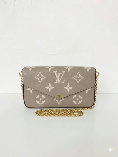 LV 3-in-1 Elephant Grey Suede Set