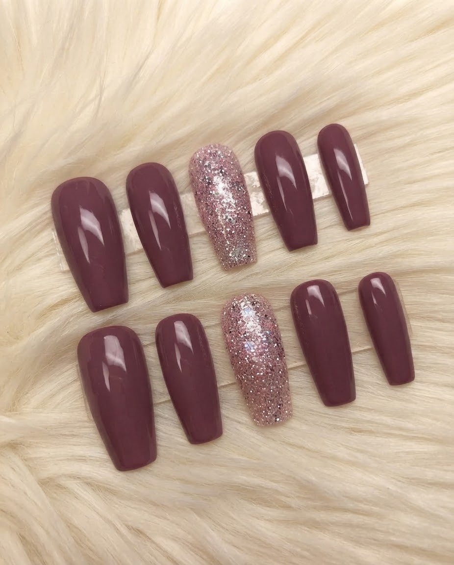 Starlight Magenta press-on nails