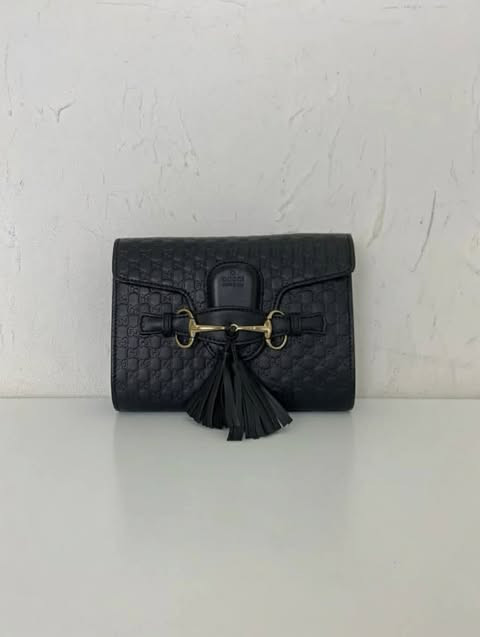 Gucci Horsebit 1955 Mini Bag (Black GG Supreme)