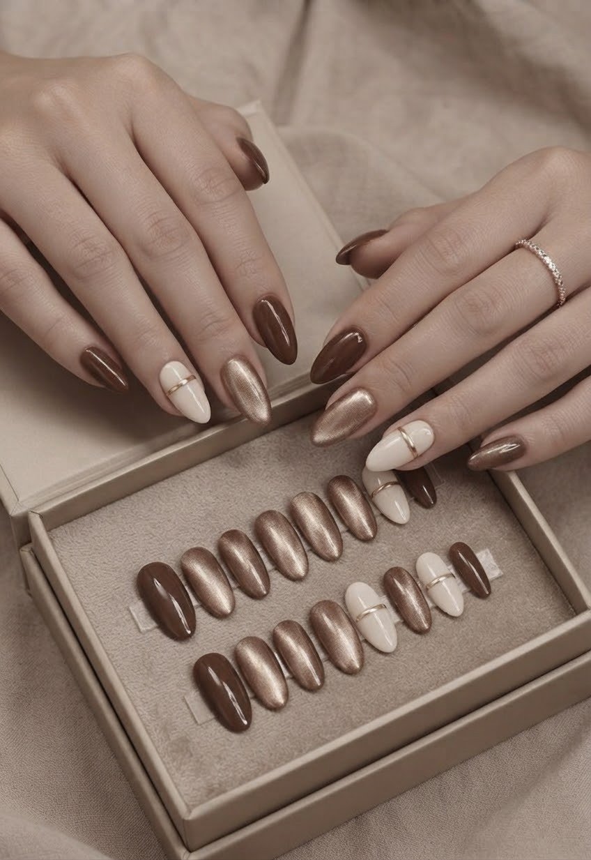 Coffee Gold Metallic Band