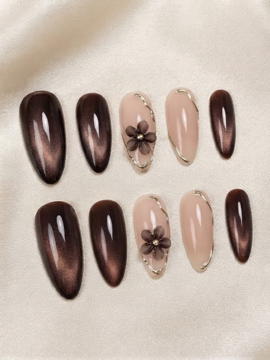 Luxurious Brown Cat-Eye
