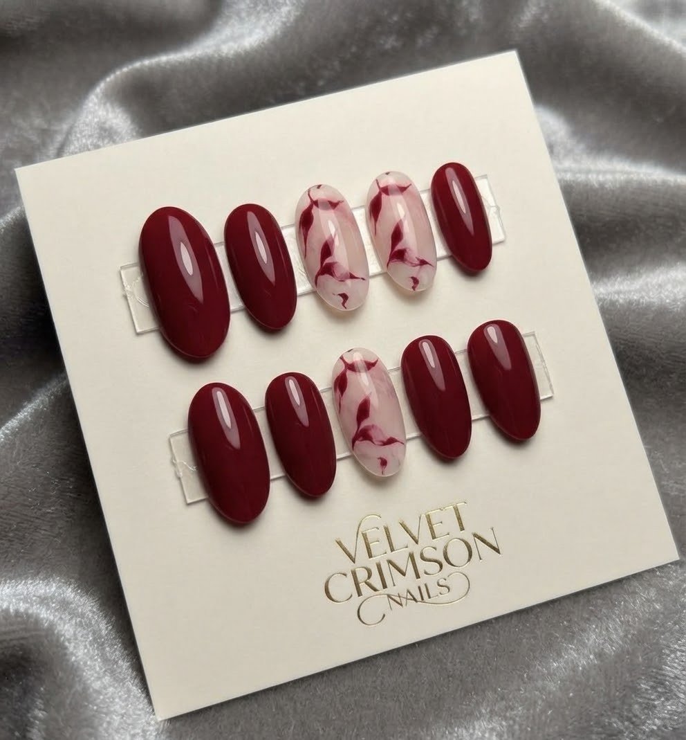 Velvet Crimson Nails