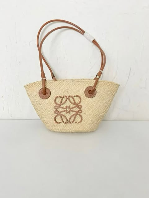 Loewe Anagram Straw Basket Bag
