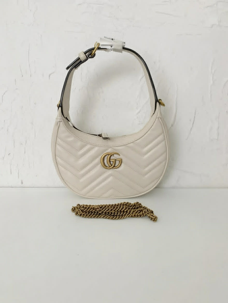 Gucci GG Chevron Quilted Hobo Bag (Small)