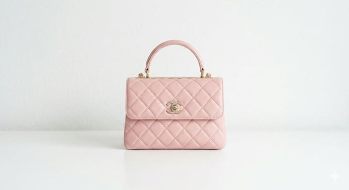 Chanel Trendy CC Small Cherry Blossom Pink Lambskin 25th Anniversary Complete Set