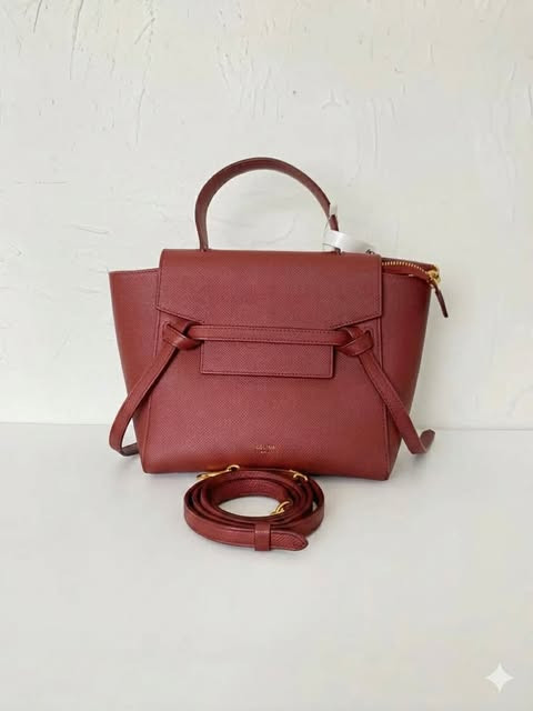 CELINE Catfish Bag Nano Burgundy✨