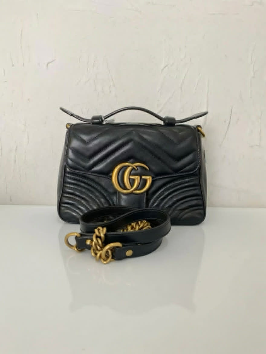 Gucci GG Marmont Matelassé Top Handle Bag
