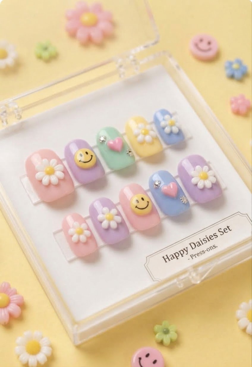 Cheerful Spring Daisy Set
