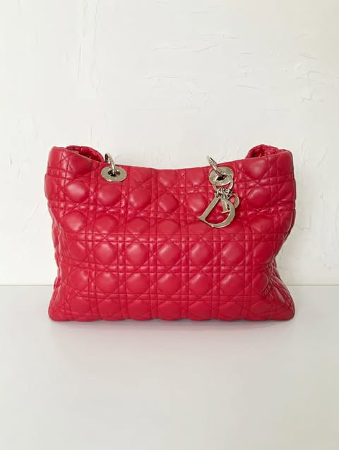 Dior red quilted bag