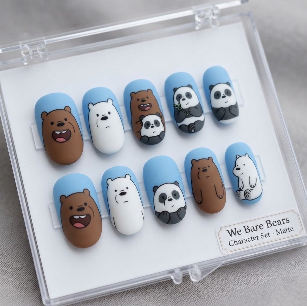 We Bare Bears Character Set - Matte.