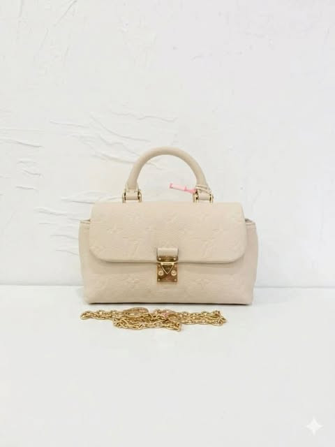 LV Madeleine Nano, All-Leather, White