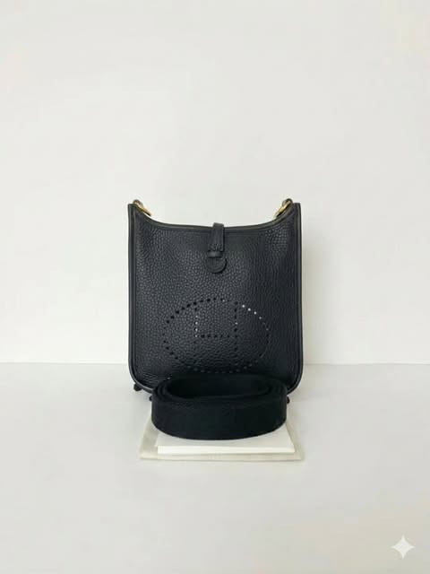 Hermès Yves Mini (Black Gold B-Stamp)