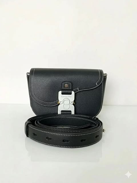 Dior Saddle Mini Full Leather Black