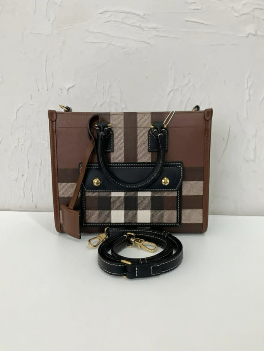 Burberry Check Mini Tote Bag