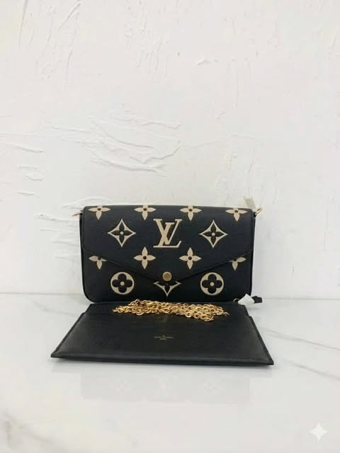 Louis Vuitton Felicie Pochette (Monogram Empreinte Black)